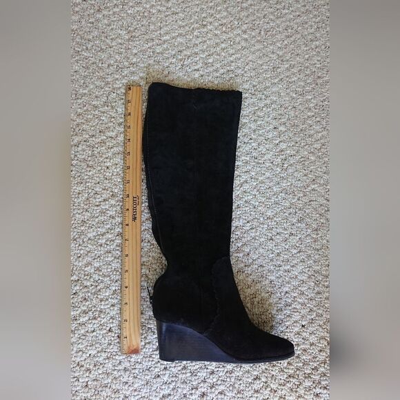 Jack Rogers Mia Suede Wedge Black Boot Size 5M - Picture 6 of 12